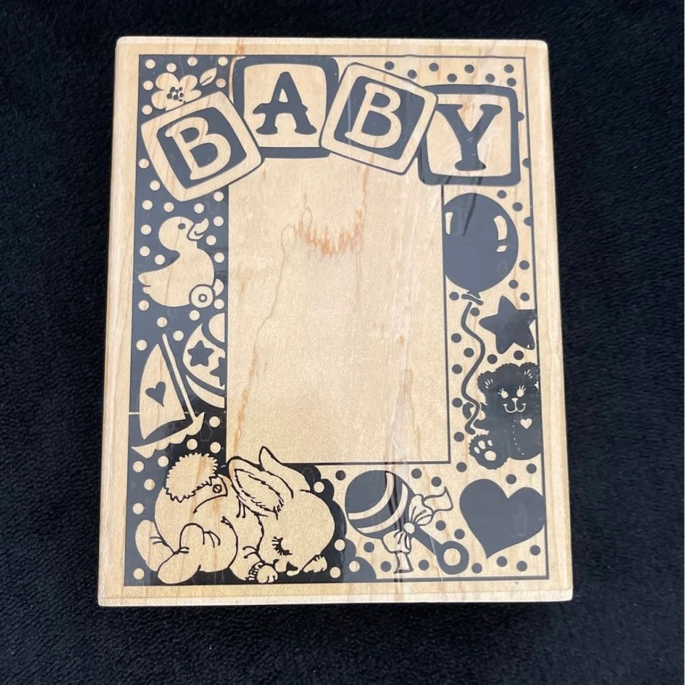 Rubber Stamp (Large Baby Frame) - Picture 1 of 3
